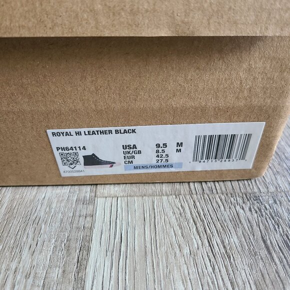 Pro-Keds Royal Hi Leather Lace Up Black Sneaker PH64114 Mens Size 9.5M - Picture 7 of 7